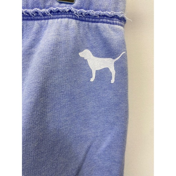 PINK Victoria's Secret Size S Terry Lounge Shorts Cozy Soft Girl Y2K Blue - Picture 5 of 7